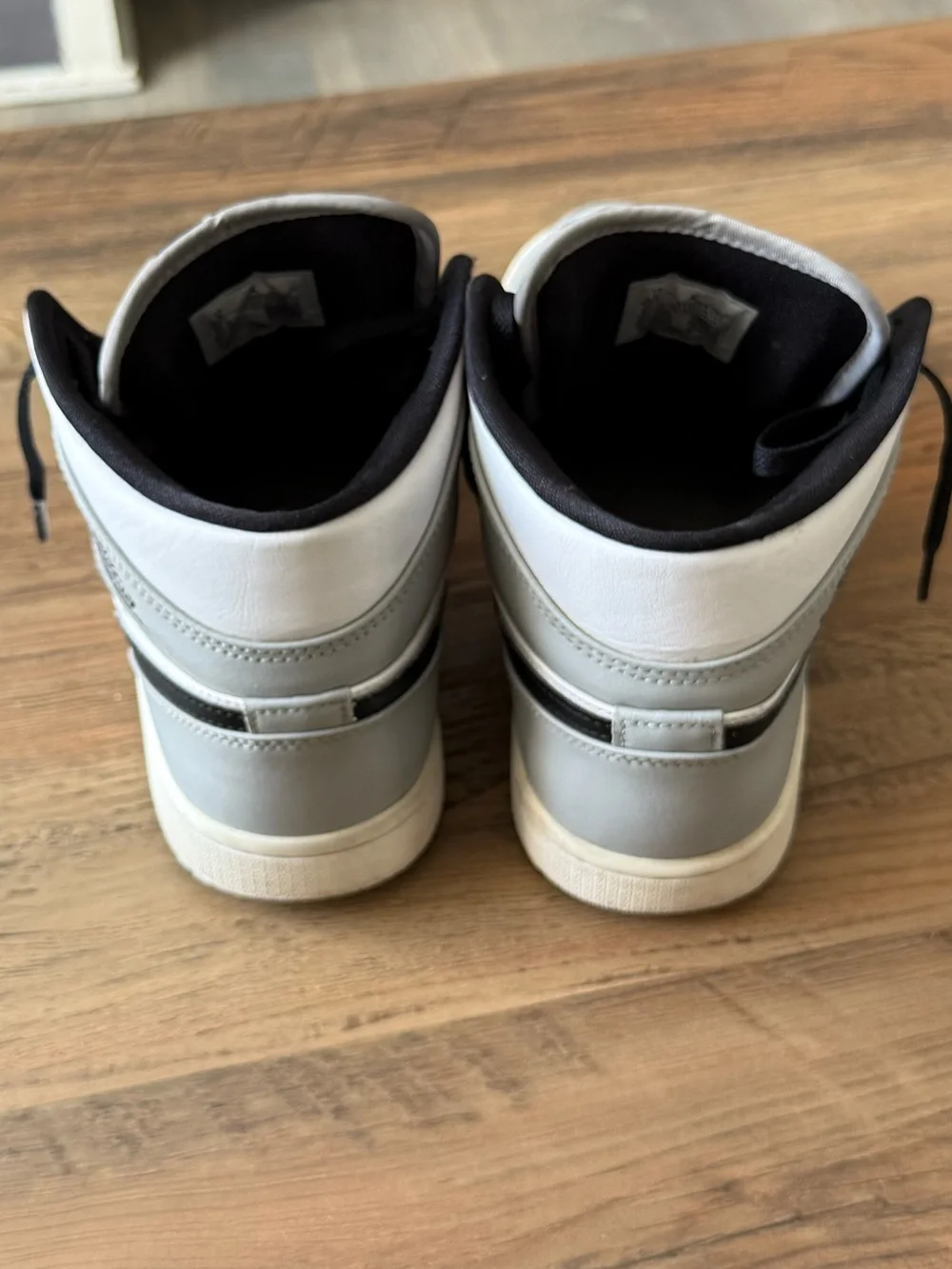 Jordan Men’s Mid-Top Sneakers - White, Light Gray & Black